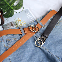 Round buckle belt