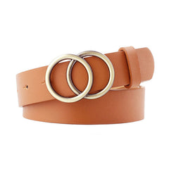 Round buckle belt