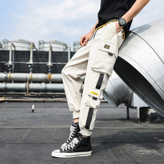 Workwear pants nine points casual harem pants