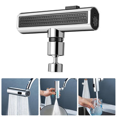 Kitchen Faucet Waterfall Outlet Splash Proof Universal Rotating Bubbler