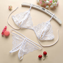 Women Lace Tulle Lingerie Set