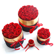 Eternal Roses In Box Preserved Real Rose Flowers With Box Set Valentines Day