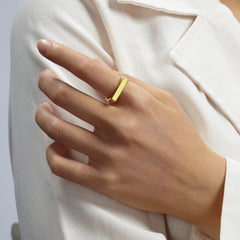 Signet Gold Ring Statement Ring Chunky Ring