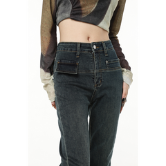 Fashionable Vintage Blue Jeans For Women