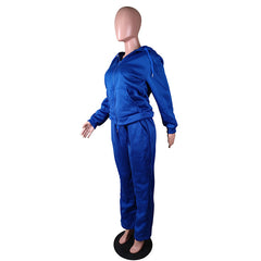 Women Sweatsuit Set 2 Piece Outfits Casual Hoodies Tops And Sweatpants Jogger Tracksuits Loose Trousers